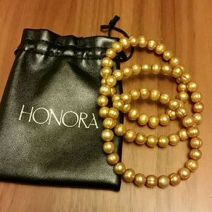 Honora - set of 3 cultured peal bracelets